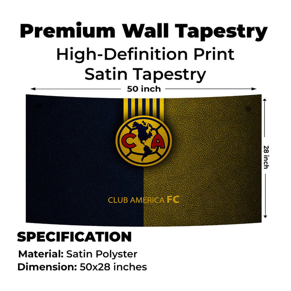 Club América FC – Dual Texture Crest Art Tapestry