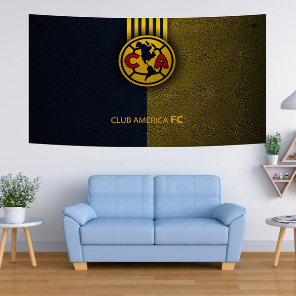 Club América FC – Dual Texture Crest Art Tapestry