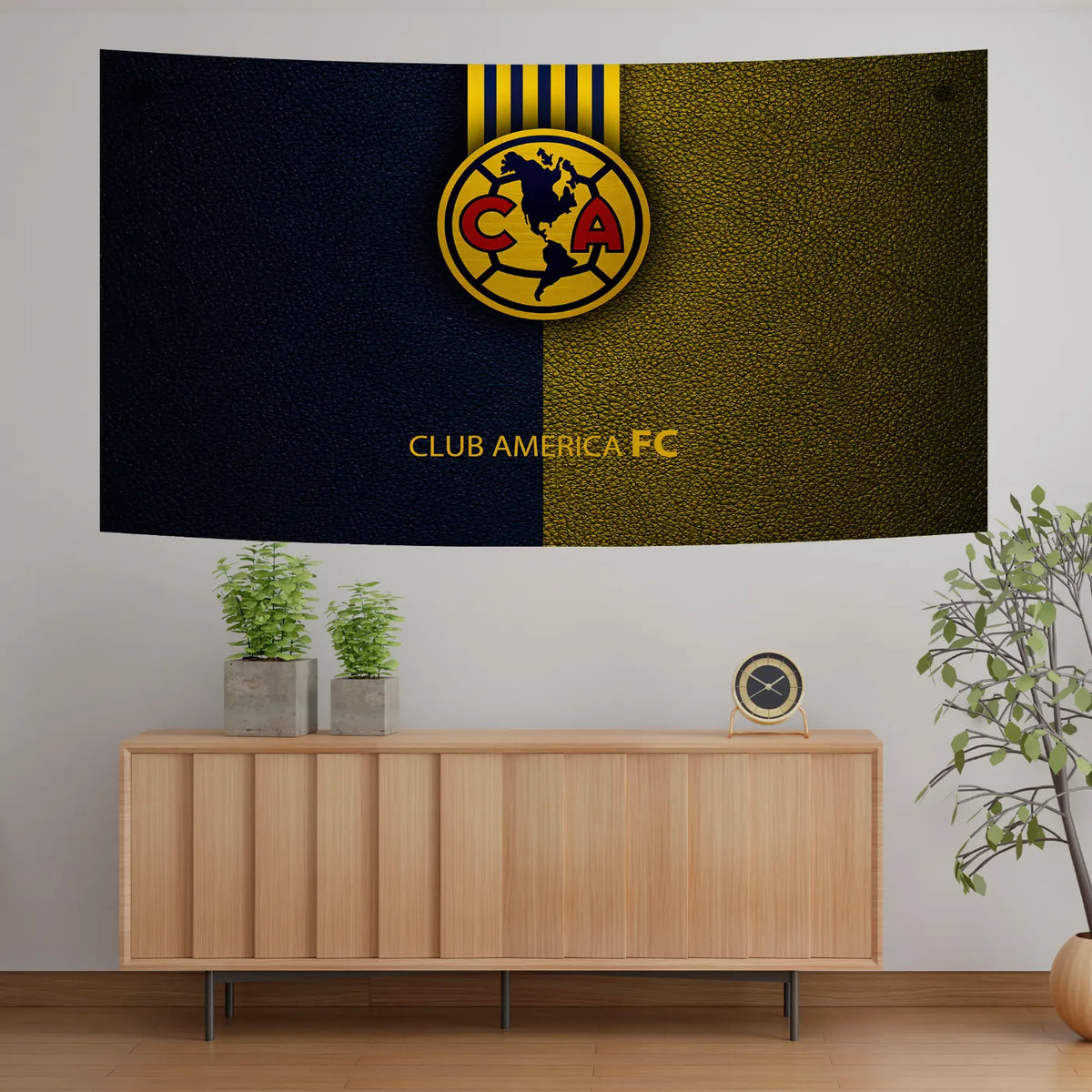 Club América FC – Dual Texture Crest Art Tapestry