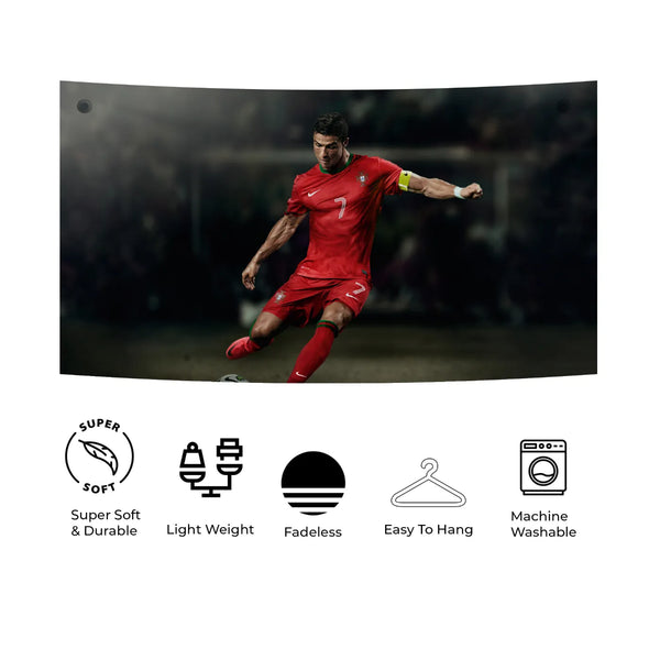 Cristiano Ronaldo Portugal – Game On Pose Tapestry