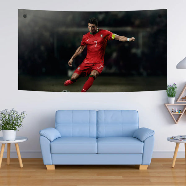 Cristiano Ronaldo Portugal – Game On Pose Tapestry