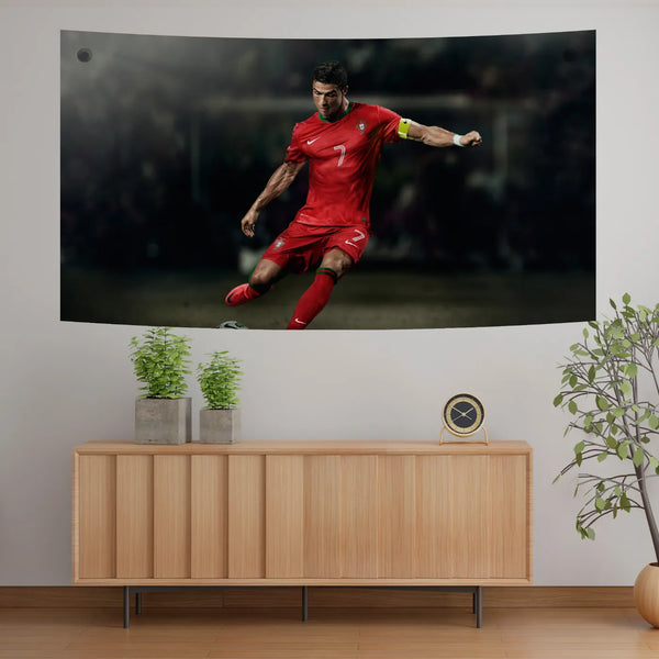 Cristiano Ronaldo Portugal – Game On Pose Tapestry