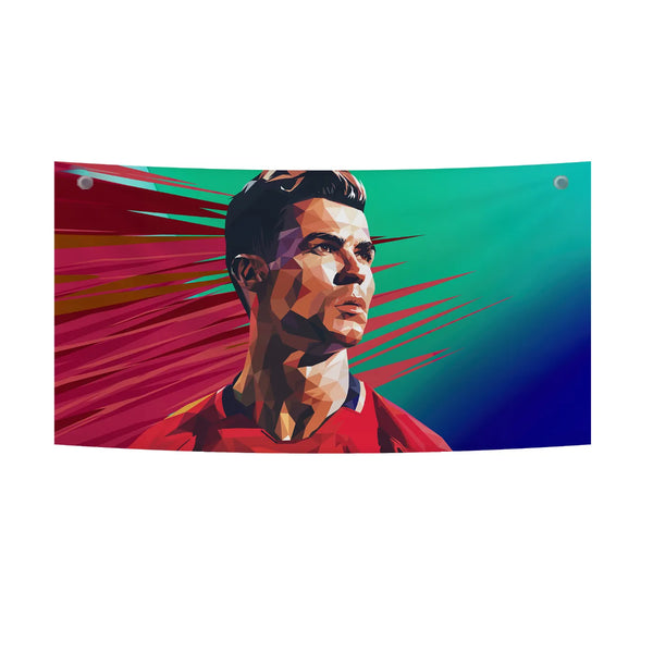 Ronaldo WPAP Art – Geometric Legends Series Tapestry