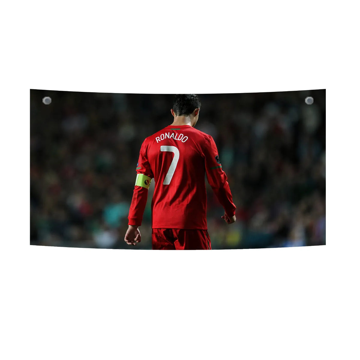 Ronaldo Downcast Pose – Reflective Match Moment Tapestry
