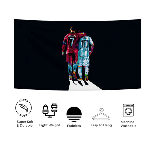 Ronaldo x Messi Walk-Off – Eternal Respect Tapestry
