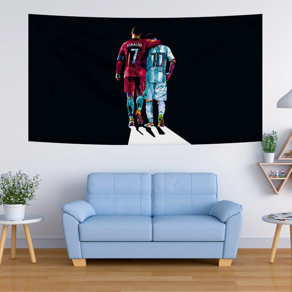 Ronaldo x Messi Walk-Off – Eternal Respect Tapestry