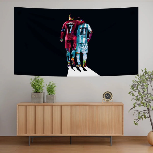 Ronaldo x Messi Walk-Off – Eternal Respect Tapestry