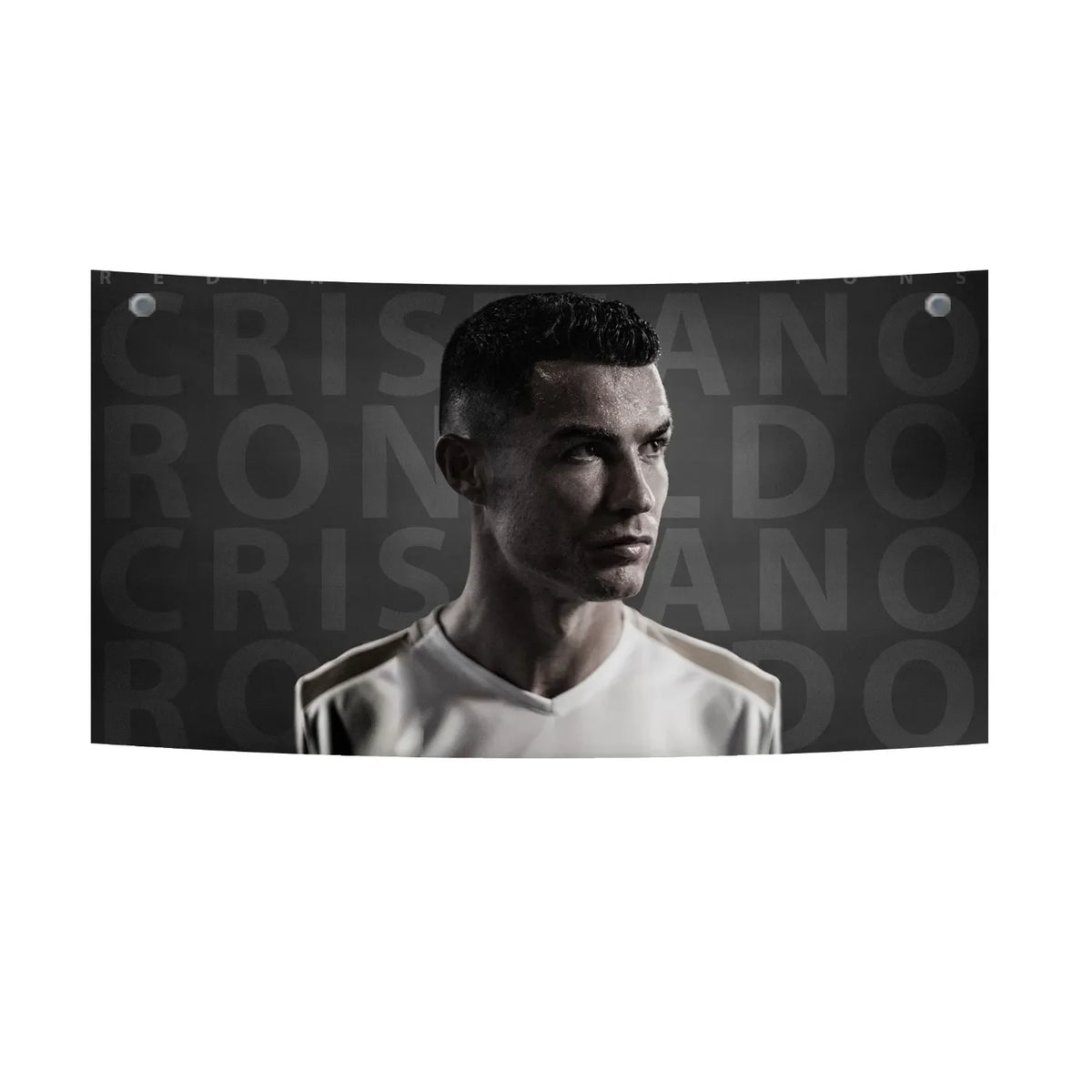 Cristiano Ronaldo Monochrome Power Look Tapestry