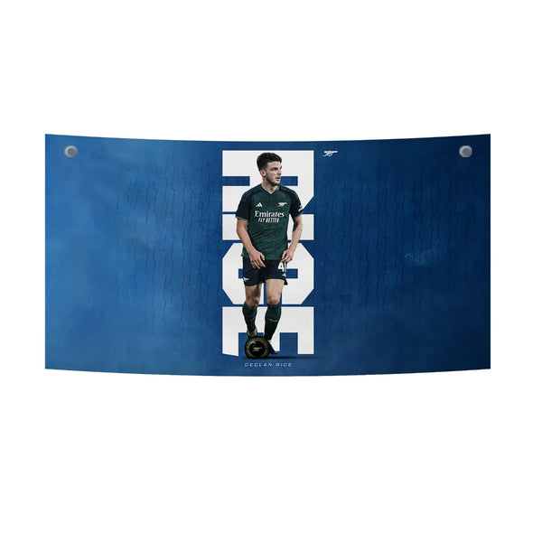 Declan Rice Arsenal Blue Stance Tapestry