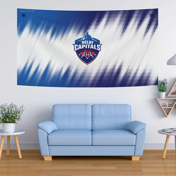 Delhi Capitals IPL Logo Pop Art Tapestry