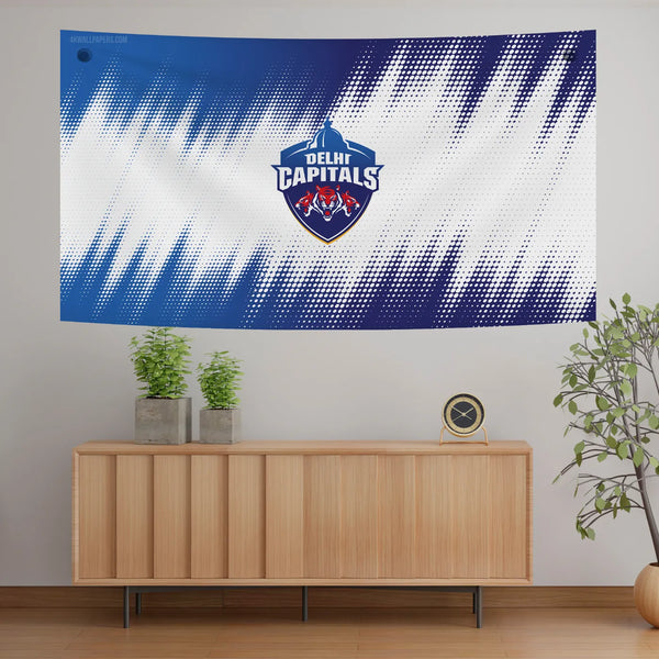 Delhi Capitals IPL Logo Pop Art Tapestry