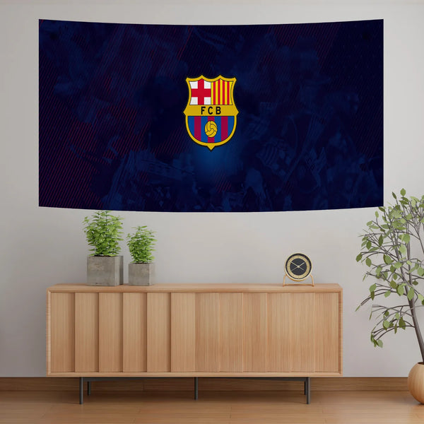 Classic Barça Pride Crest Tapestry