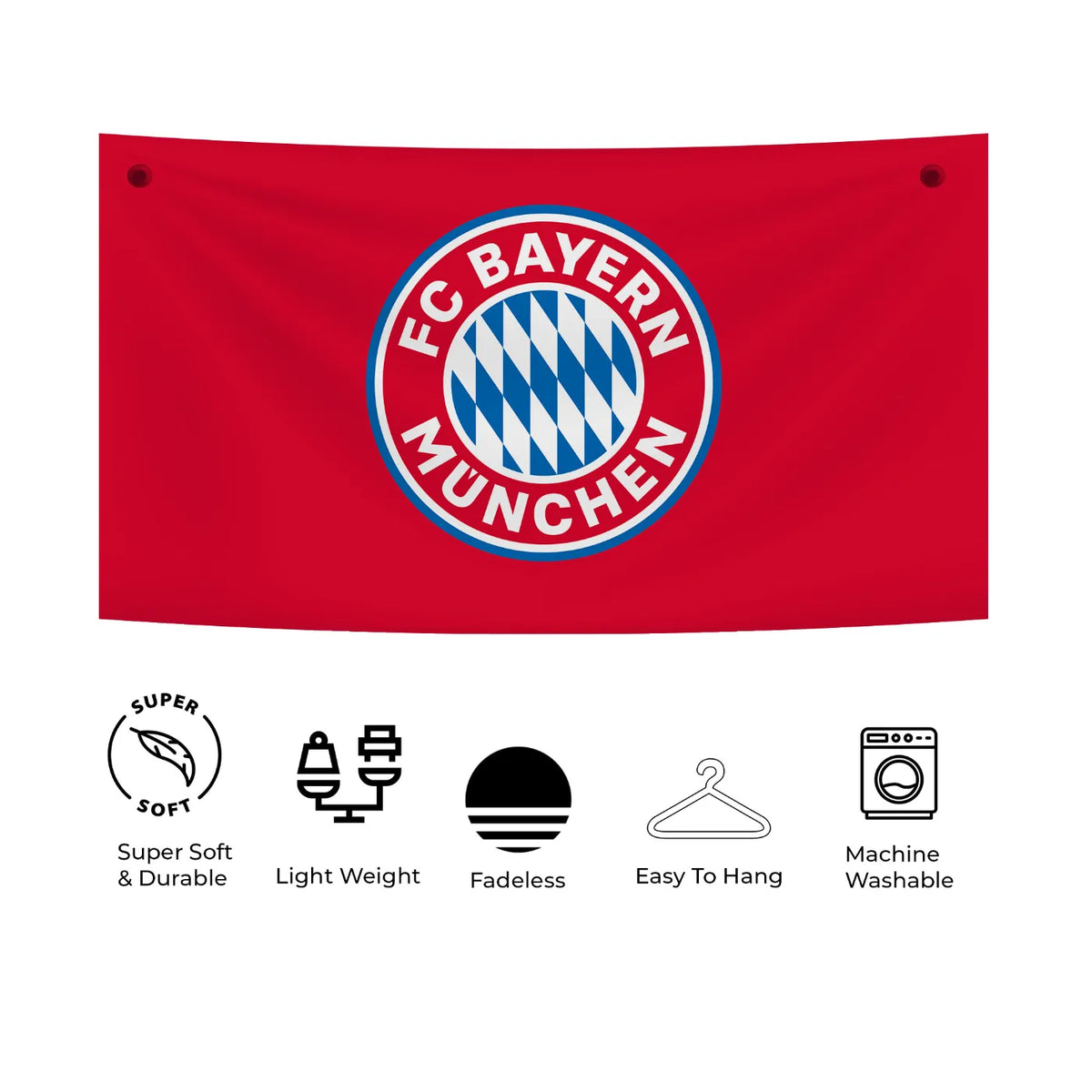 Bayern Red Legacy Crest Tapestry