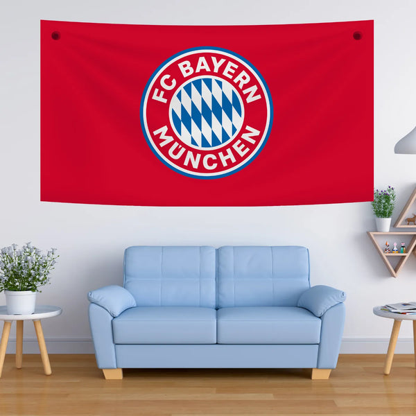 Bayern Red Legacy Crest Tapestry