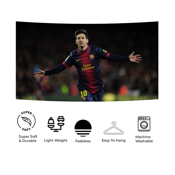 Messi Magic Celebration Tapestry