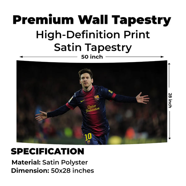 Messi Magic Celebration Tapestry
