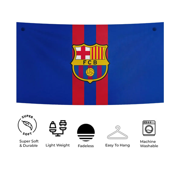 Striped Barça Heritage Tapestry