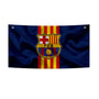 Barça Satin Stripes Crest Tapestry