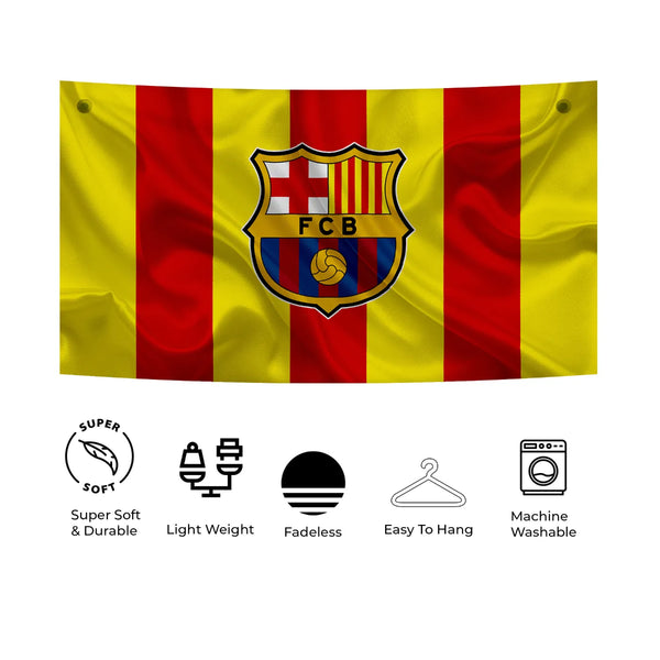 Golden Catalunya Barça Tapestry