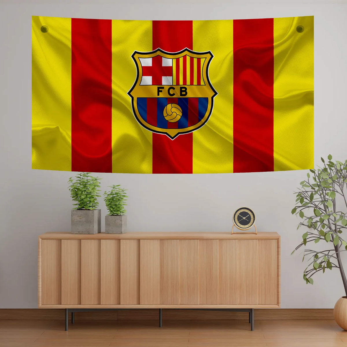Golden Catalunya Barça Tapestry