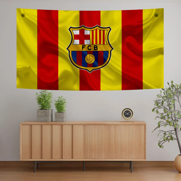 Golden Catalunya Barça Tapestry