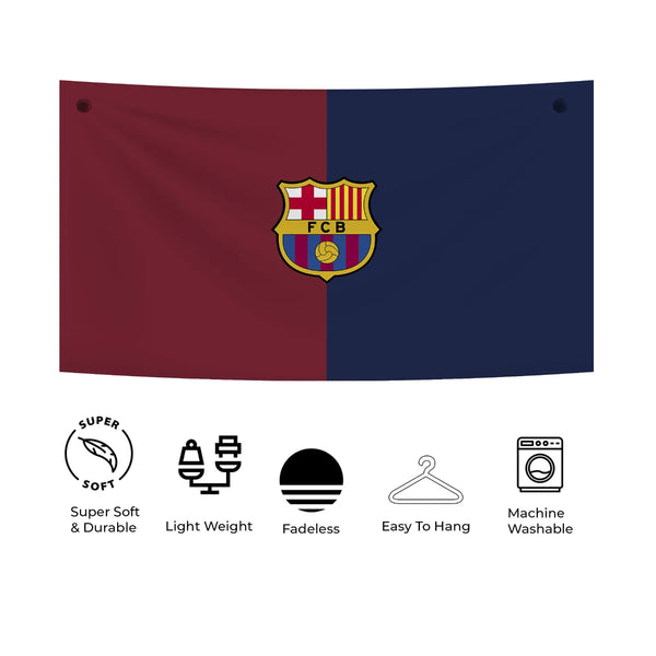 Split Pride Barça Emblem Tapestry