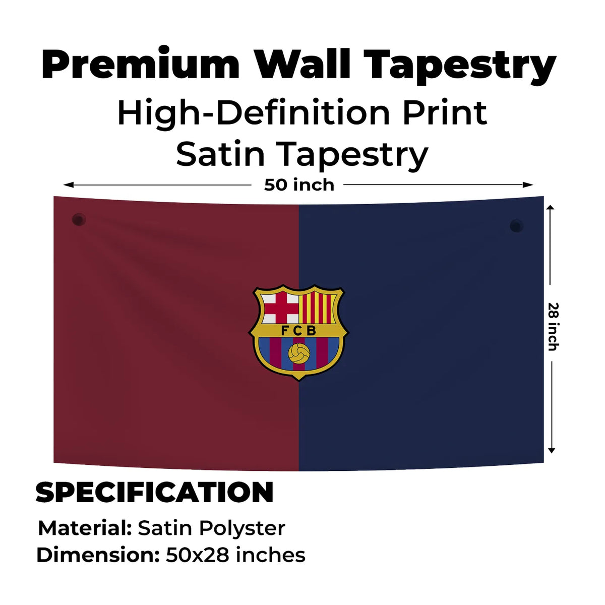 Split Pride Barça Emblem Tapestry