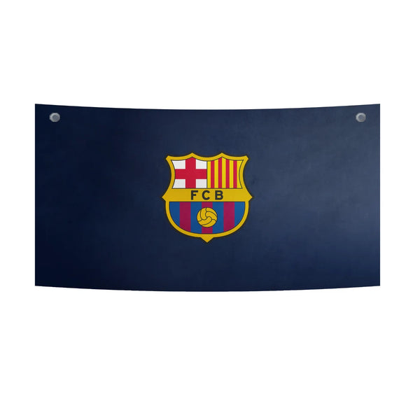 Barça Navy Heritage Crest Tapestry