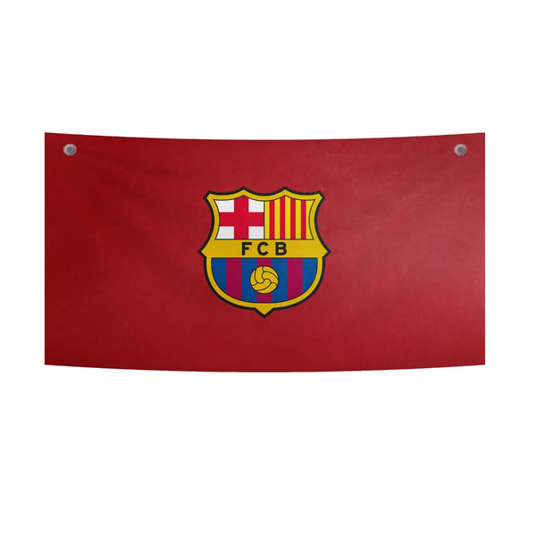 Blaugrana Passion Red Crest Tapestry