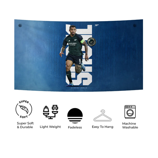 Gabriel Jesus Focus Run Tapestry