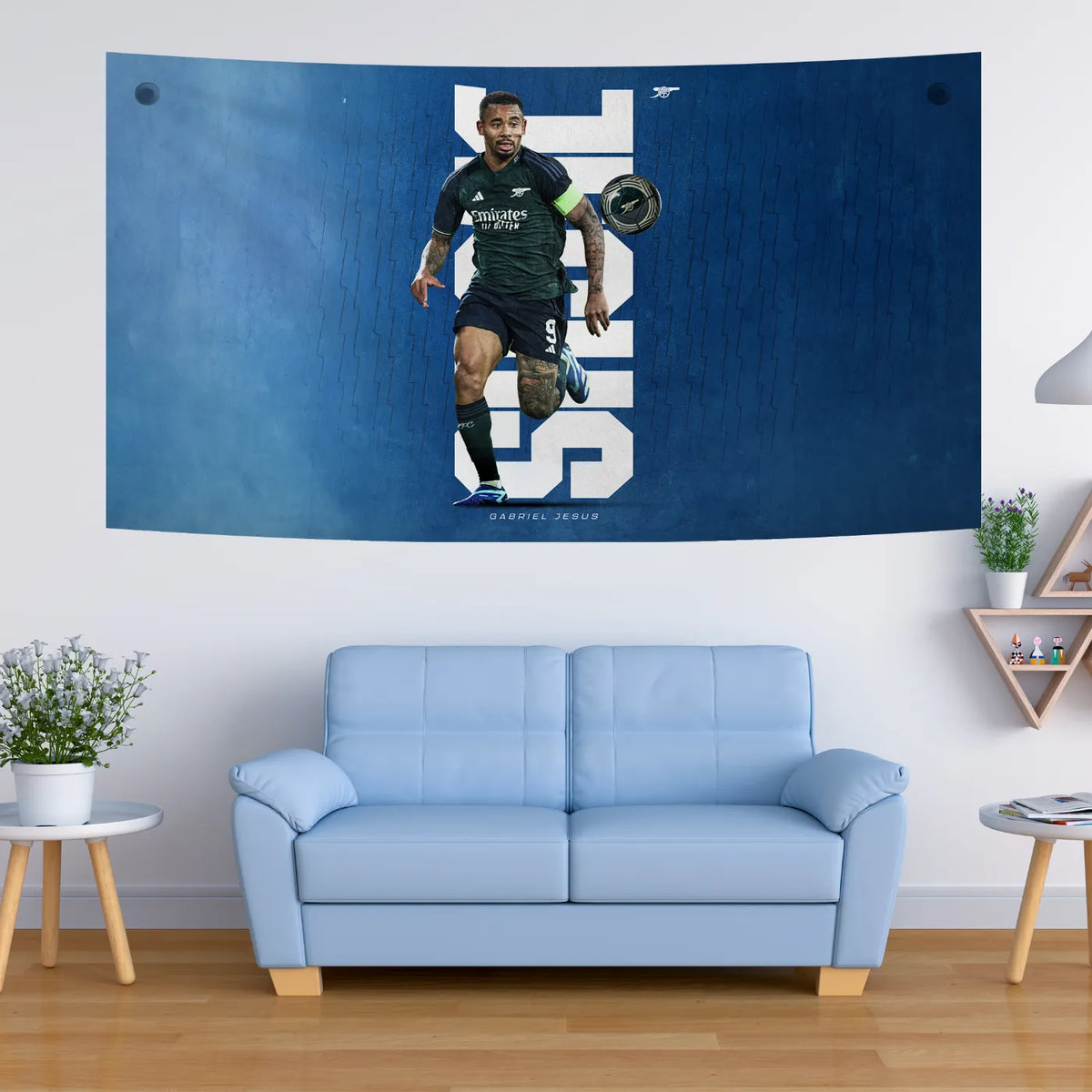 Gabriel Jesus Focus Run Tapestry