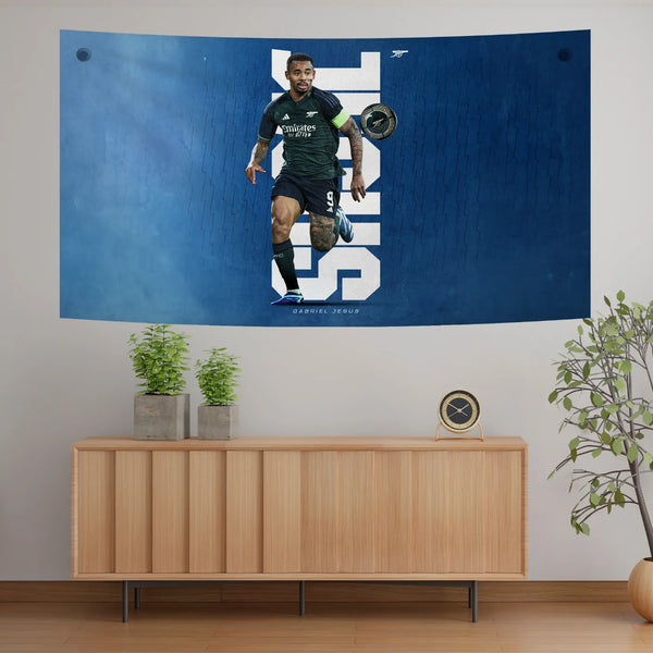 Gabriel Jesus Focus Run Tapestry