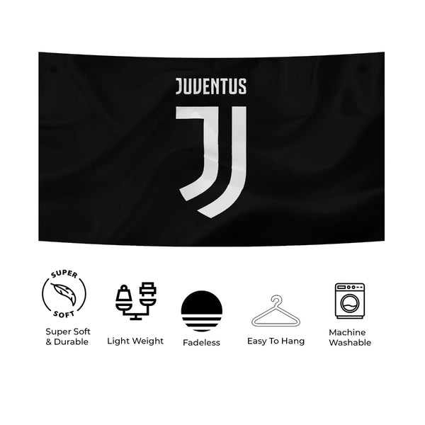 Minimal Juventus Monogram Tapestry