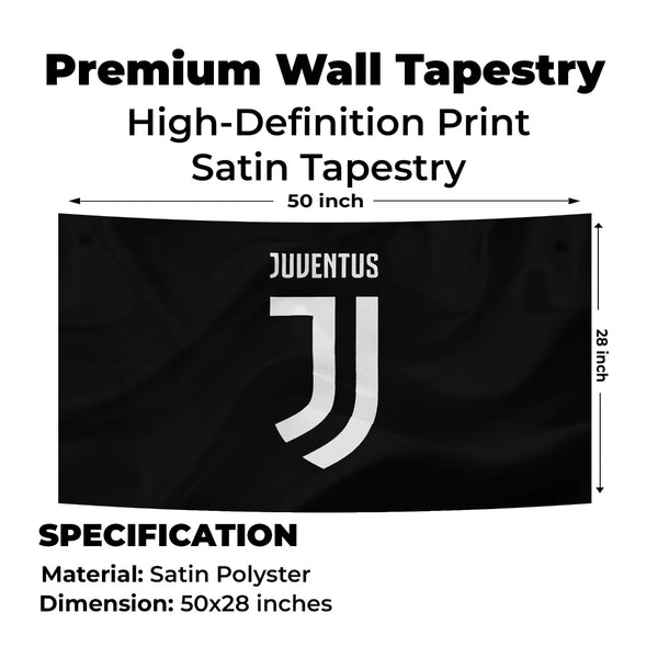 Minimal Juventus Monogram Tapestry