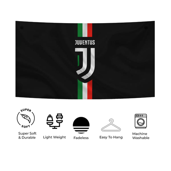 Italian Pride Juventus Stripe Tapestry