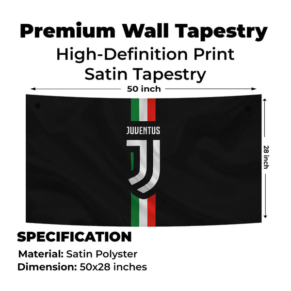 Italian Pride Juventus Stripe Tapestry
