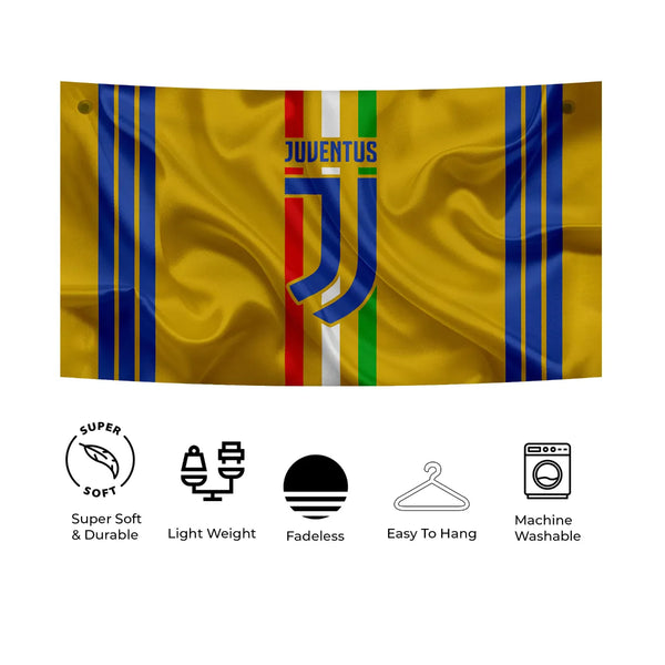 Golden Glory Juventus Stripe Tapestry