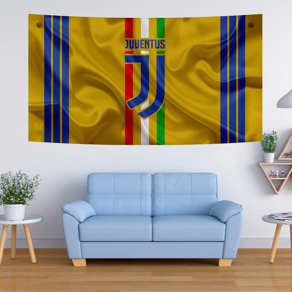 Golden Glory Juventus Stripe Tapestry