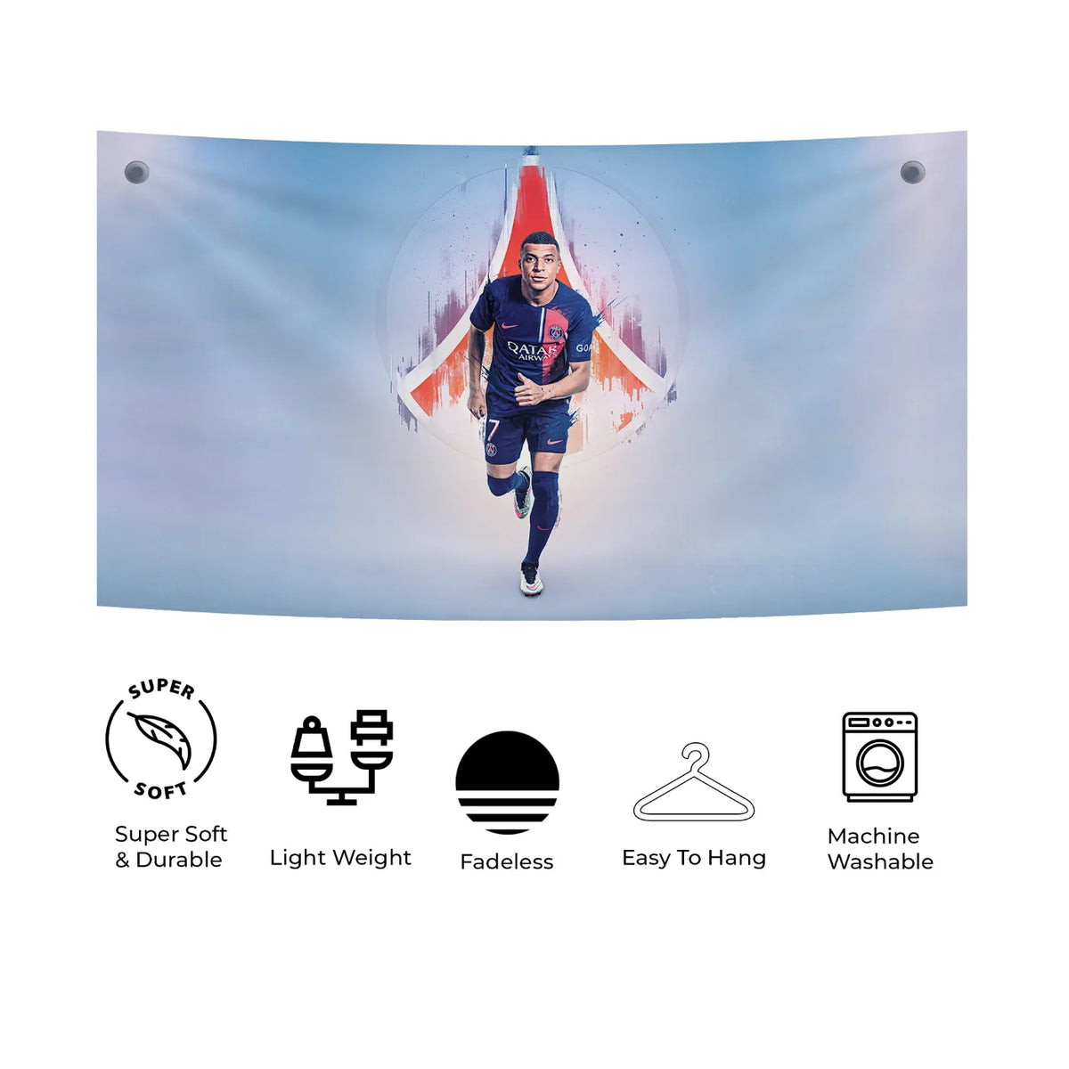 Mbappé Surge PSG Power Tapestry