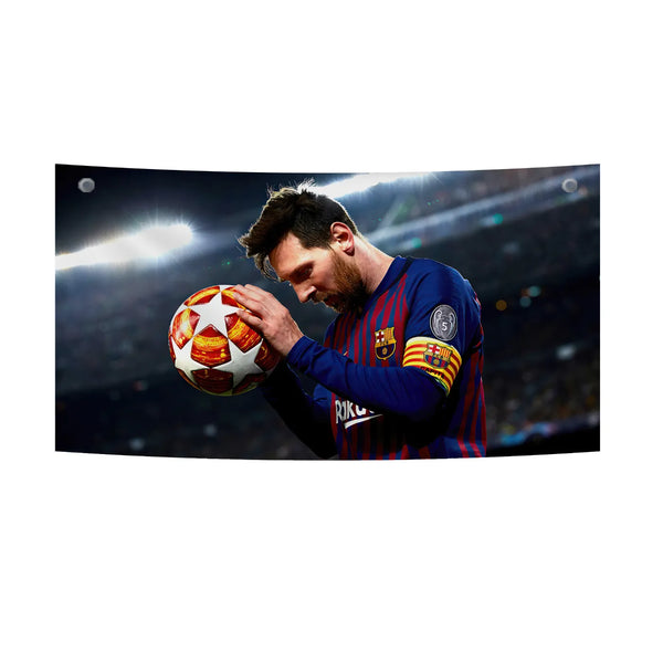 Messi’s Moment of Focus Tapestry
