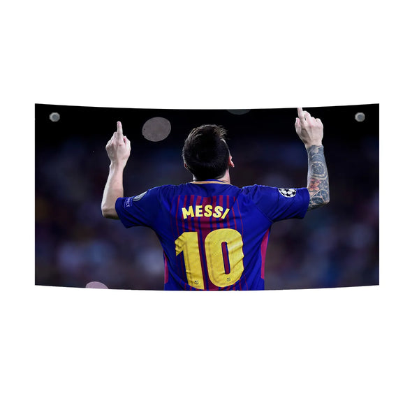 Worship the Game – Messi Celebration Tapestry