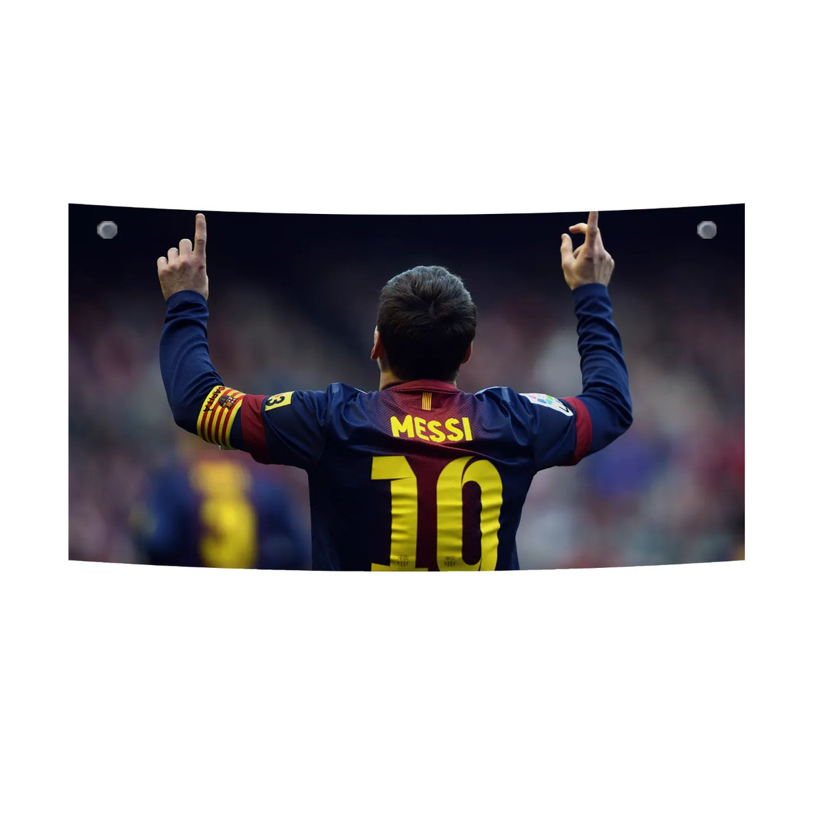 Messi Captain Glory Pose Tapestry