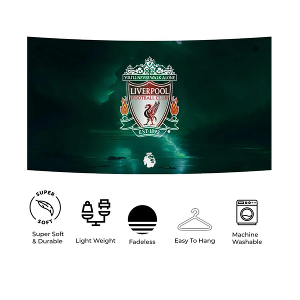 Liverpool Crest Glow Tapestry