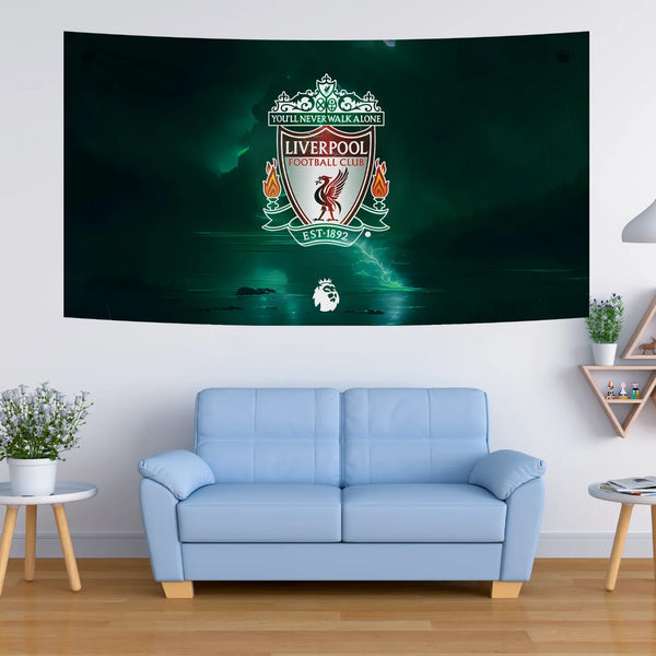 Liverpool Crest Glow Tapestry