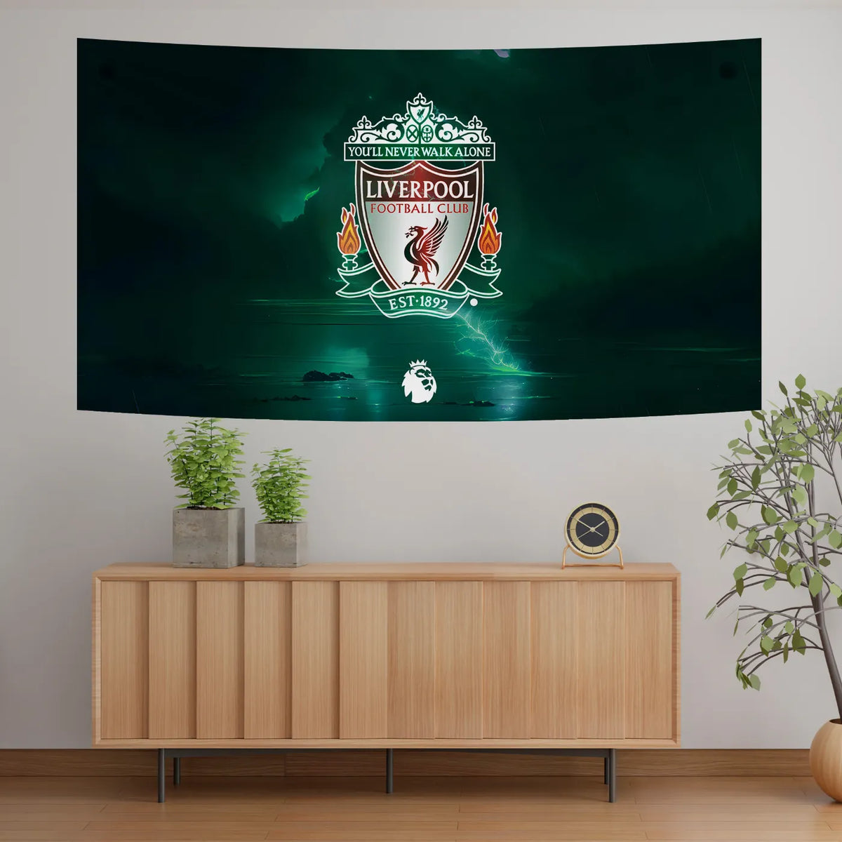 Liverpool Crest Glow Tapestry