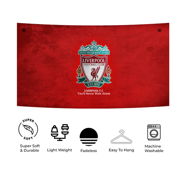 Classic Red Liverpool FC Tapestry