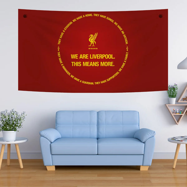 We Are Liverpool Quote Tapestry