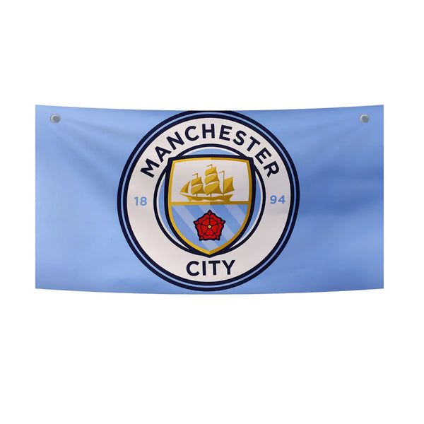 Classic Manchester City Crest Tapestry