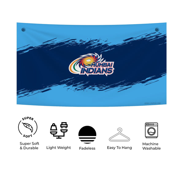 Mumbai Indians Blue Streak Tapestry