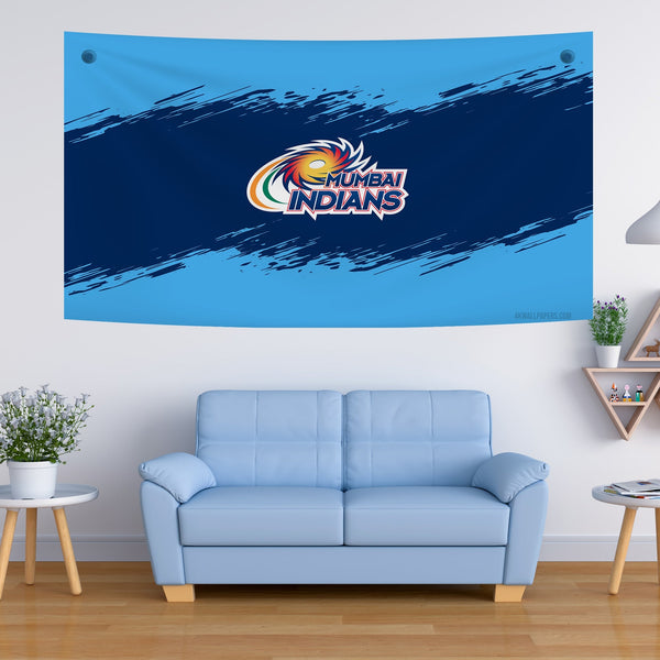 Mumbai Indians Blue Streak Tapestry